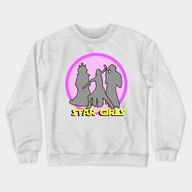 Star Girls Crewneck Sweatshirt by KatieGaughan